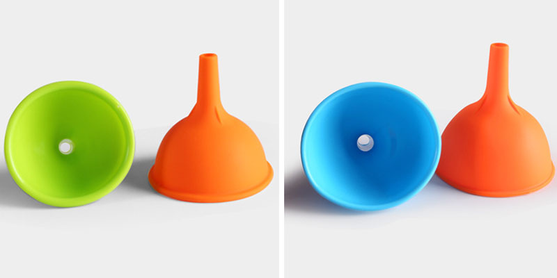 small silicone funnel